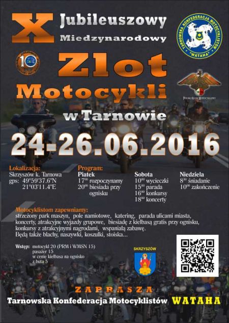 Jubileuszowy X Zlot Motocykli w Tarnowie