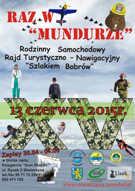 XV Rodzinny Samochodowy Rajd Turystyczno - Nawigacyjny "Szlakiem Bobrów"